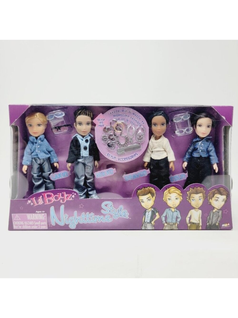 Bratz Lil Boyz Nighttime Style Doll Set MGA 2004 NIB